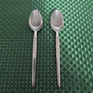 Stanley Roberts ASTRO Teaspoons Set Lot of 2 SRI Stainless Steel Japan VTG MCM